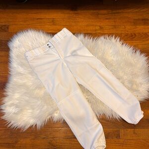 Mizuno Adult XS Softball Pants: White